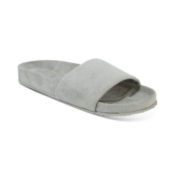 Alfani Women's Faux Suede Slides gray Small 5-6 - Picture 1 of 1
